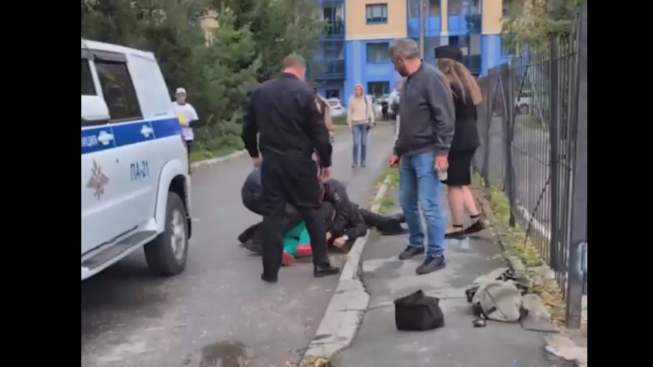 В Новосибирске задержали мужчину, который жонглировал ежом у школы