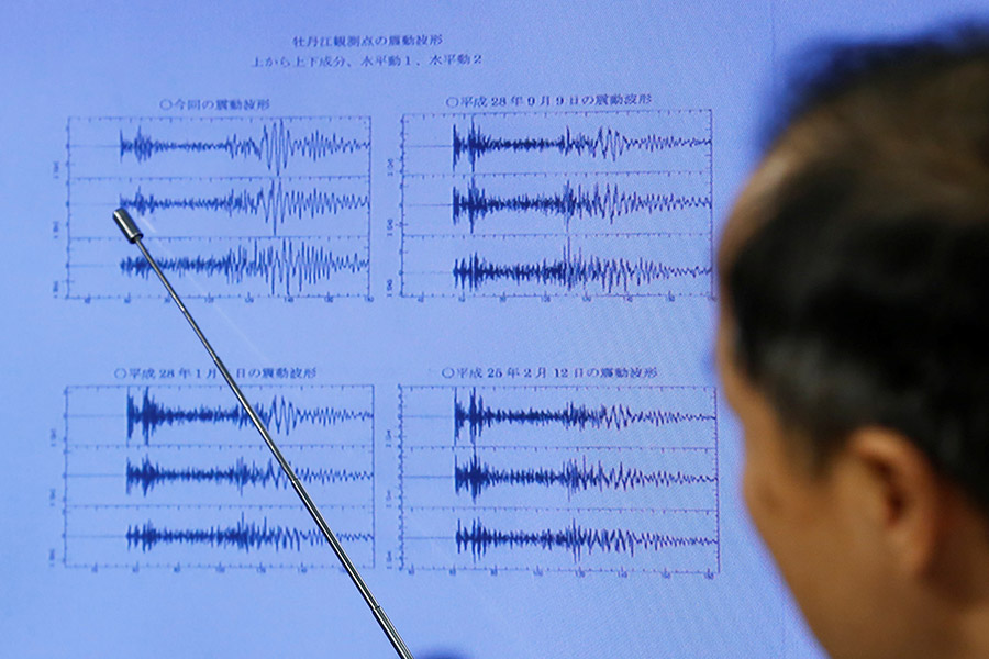 В метеоцентре Японии зарегистрированы колебания сейсмологической обстановки