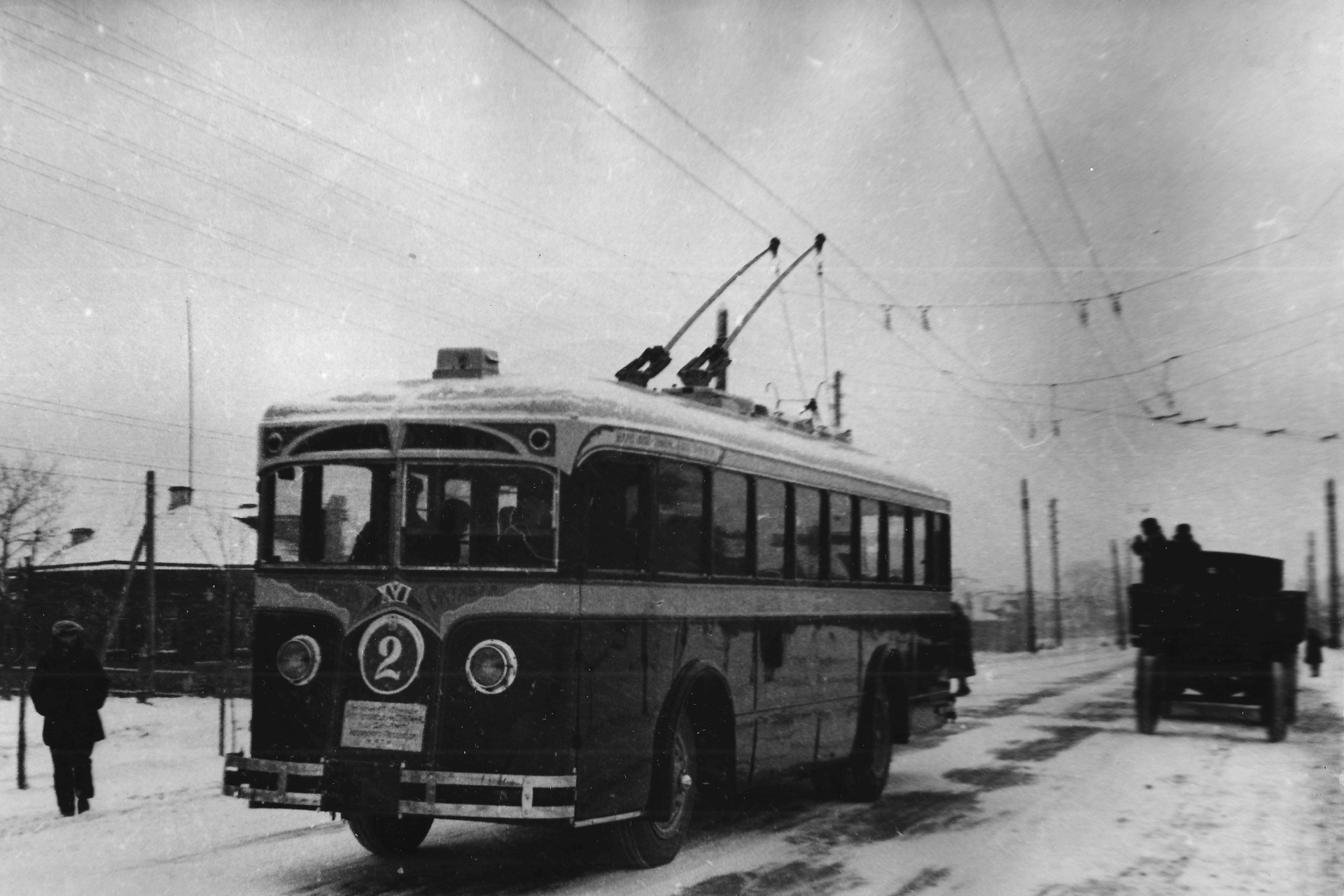 Одна из первых моделей троллейбуса
