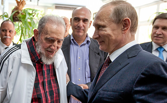 Фидель Кастро и Владимир Путин


