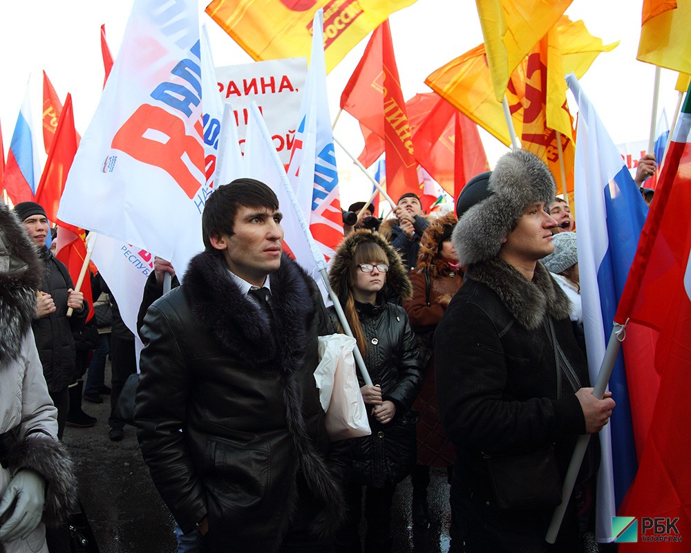 Митинг в поддержку Крыма.