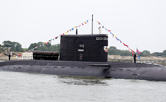 Дизель-электрическая подводная лодка &laquo;Старый Оскол&raquo;, июль 2015 года


