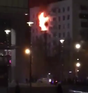 В Москве в жилом доме произошел пожар