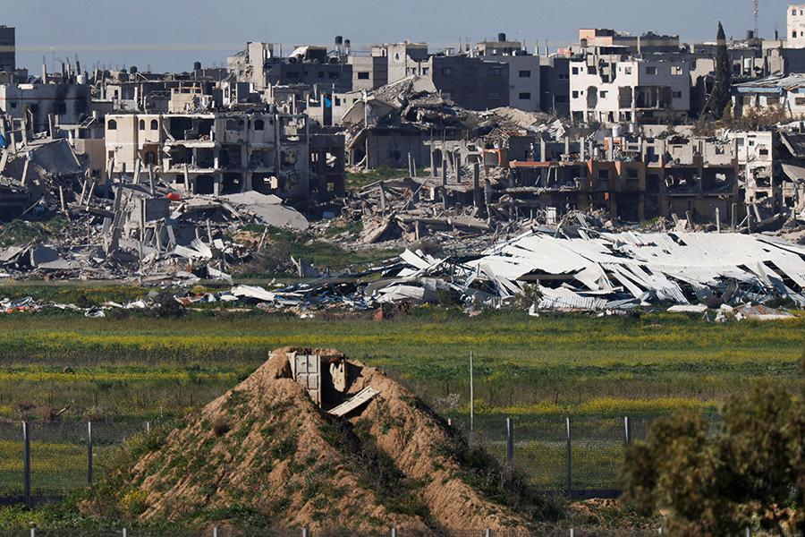 Вид на сектор Газа с юга Израиля