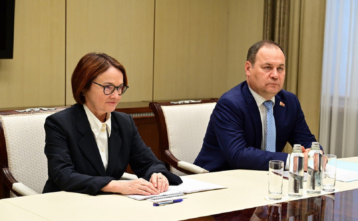 Эльвира Набиуллина и Роман Головченко