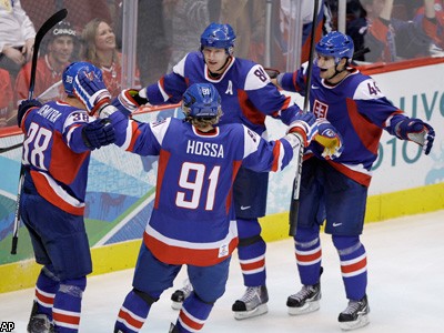 Российские хоккеисты потерпели первое поражение в Ванкувере