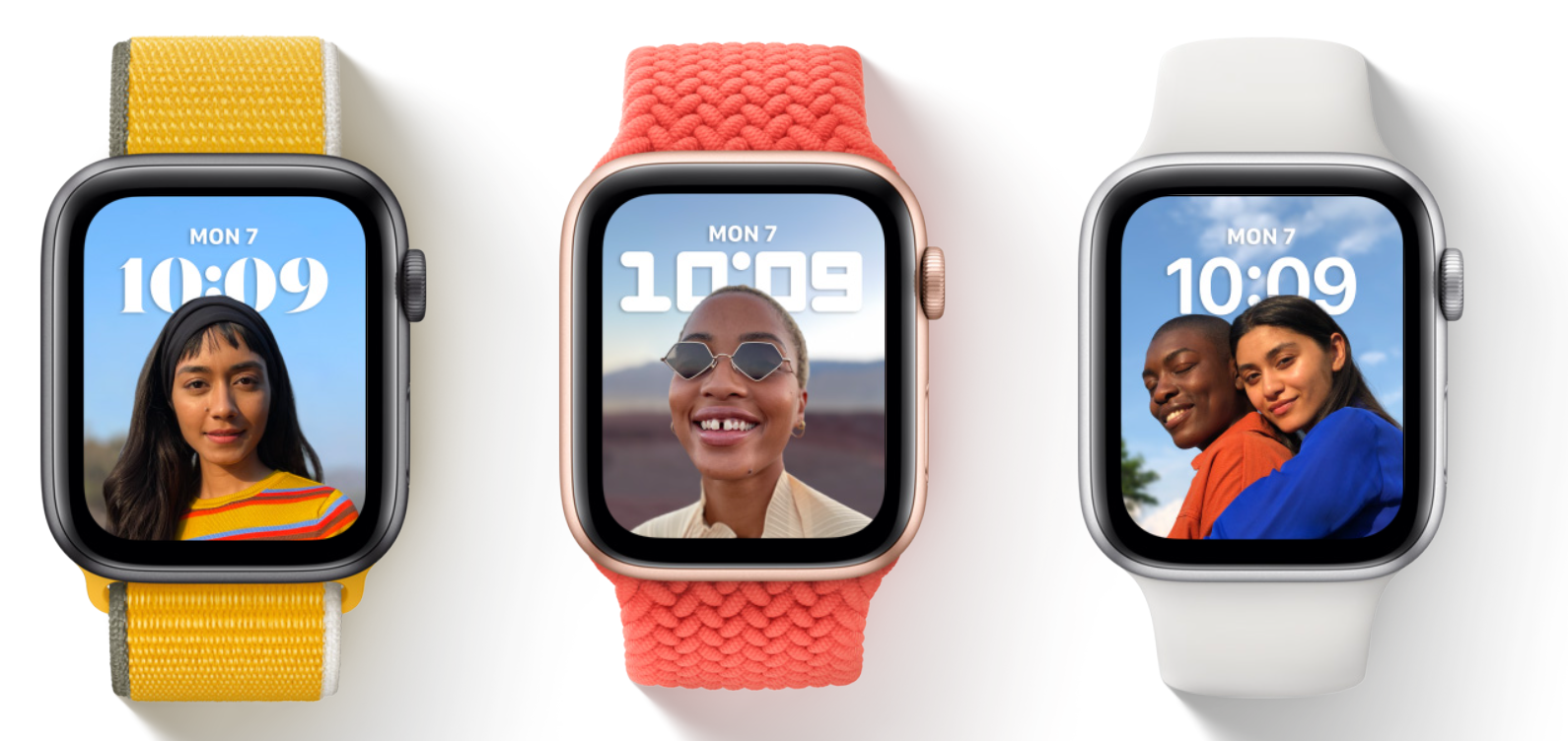 Портреты на заставке Apple Watch