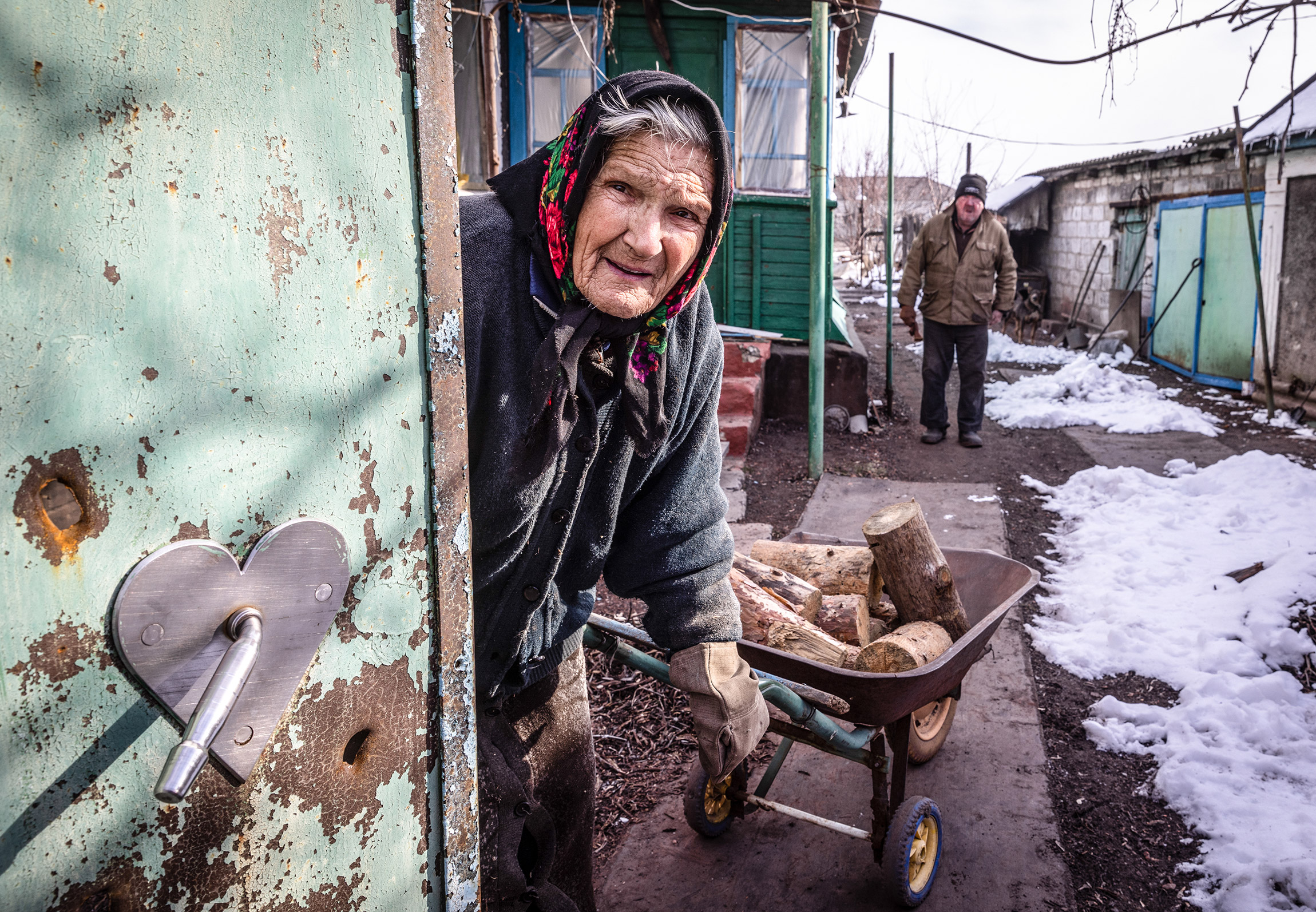 Жительница села Трехизбенка, Луганская область. С конца февраля населенный пункт контролируется ЛНР