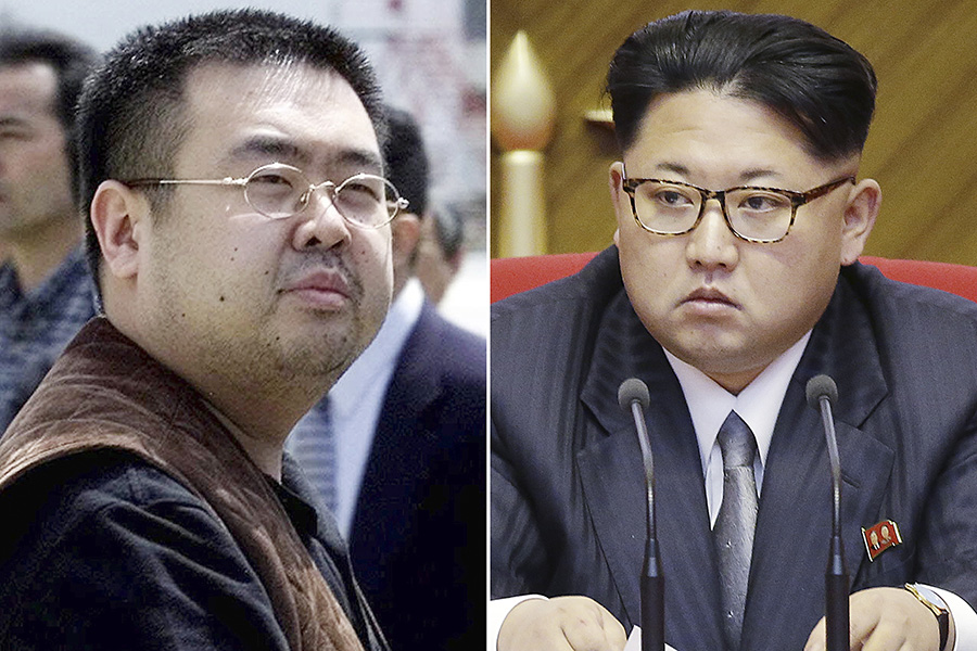 На фото слева: Ким Чен Нам.&nbsp;Япония. 2001 год. Справа: лидер Северной Кореи&nbsp;Ким Чен Ын.&nbsp;2016 год


