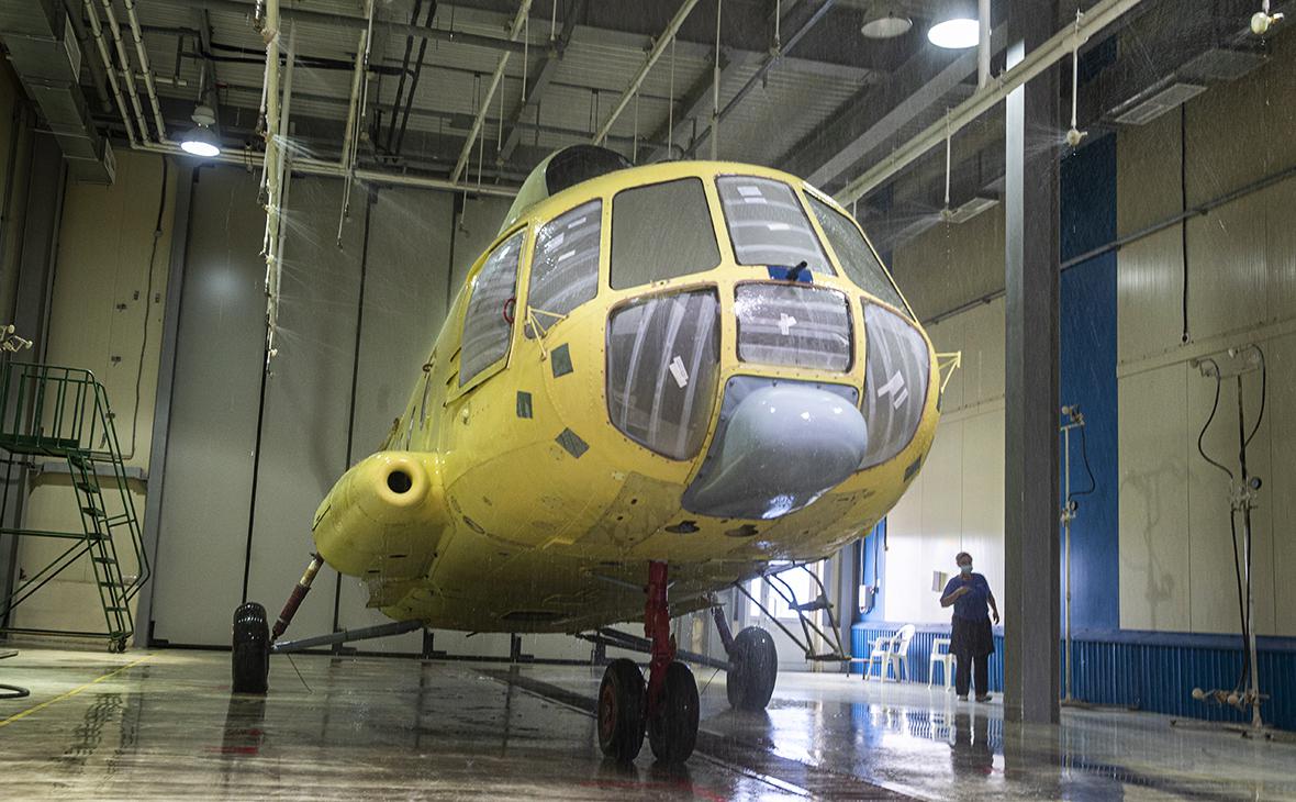 Сборочный цех вертолетов Ми-17, архивное фото