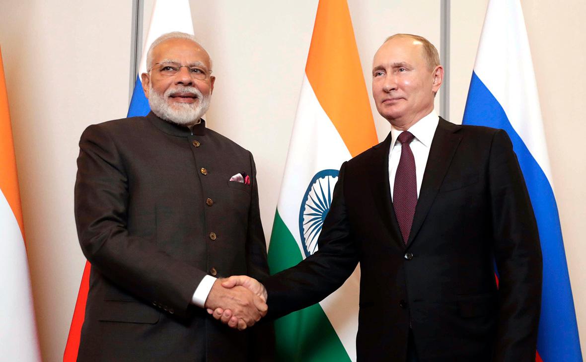 Нарендра Моди и Владимир Путин