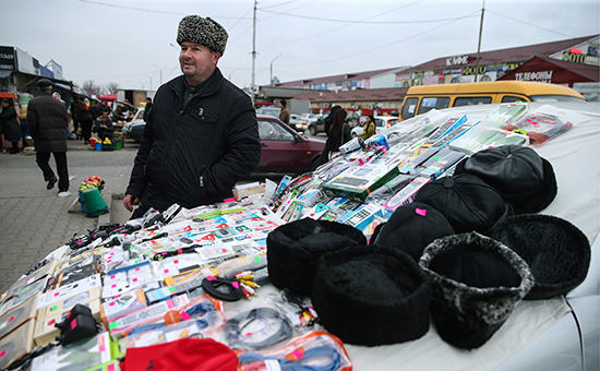 Городской рынок в Грозном


