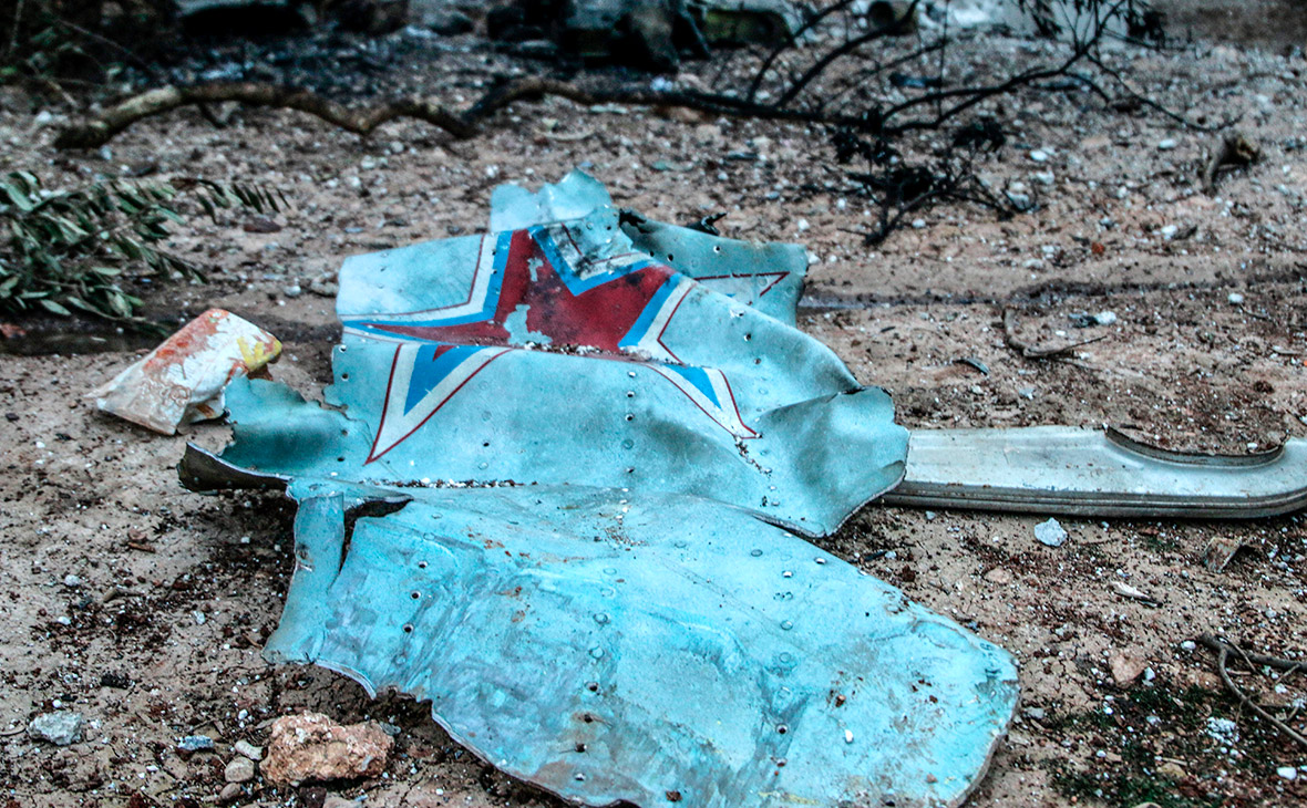 Обломки сбитого Су-25


