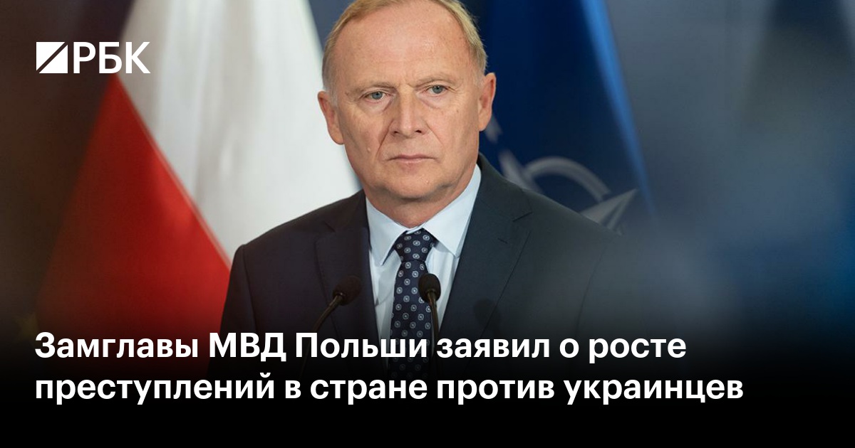 Замглавы МВД Польши заявил о росте преступлений в стране против украинцев