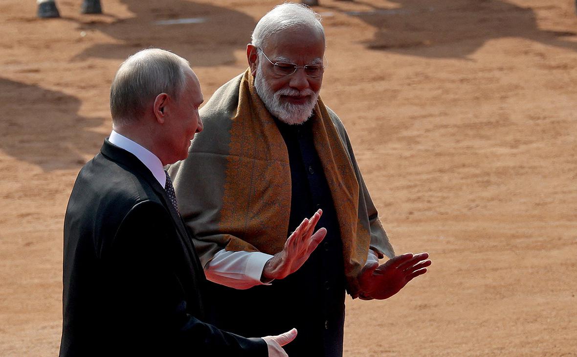 Владимир Путин и Нарендра Моди