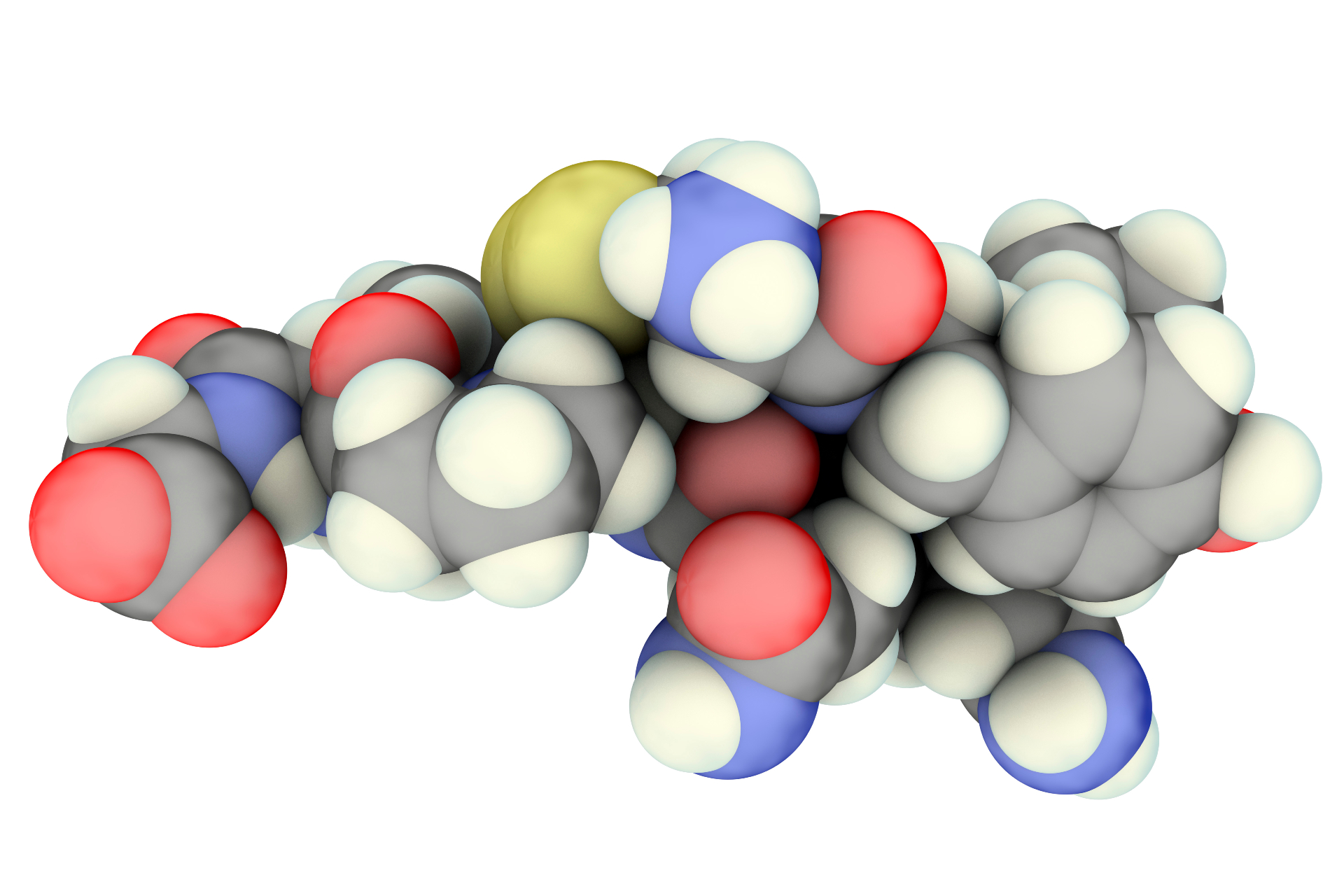 Молекулярная модель гормона окситоцин