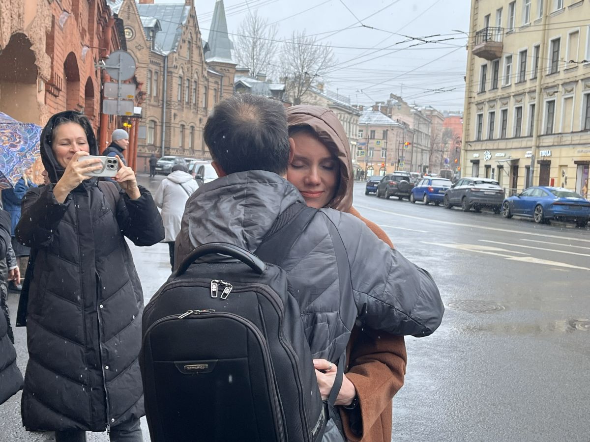 Григорий Кунис после освобождения из зала суда