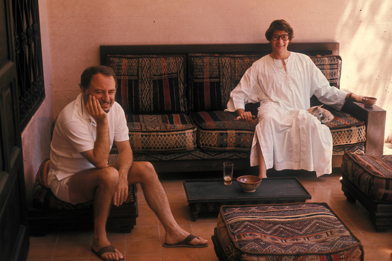 Пьер Берже и Ив-Сен Лоран, Марракеш, 1977