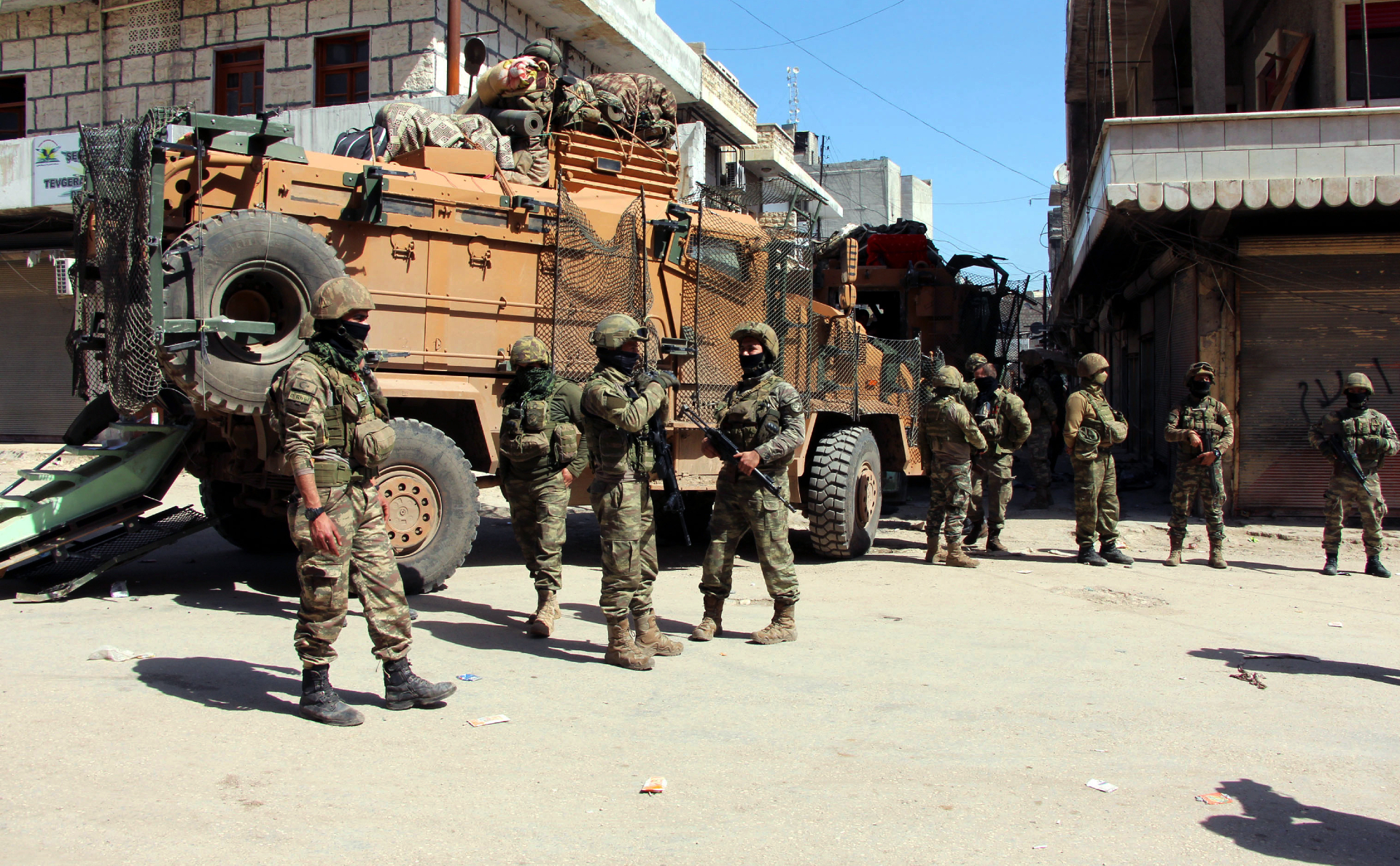 Турецкие военные в сирийском Африне, март 2018 года