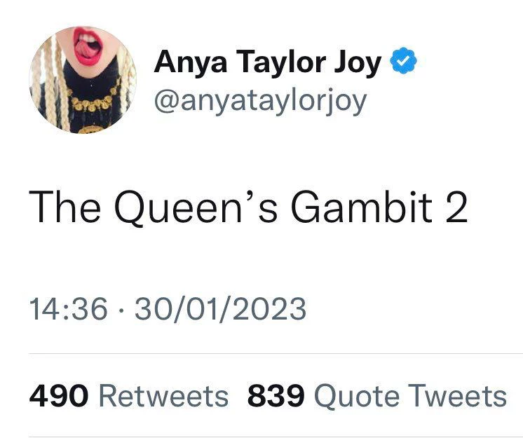 @Any Taylor Joy / Twitter