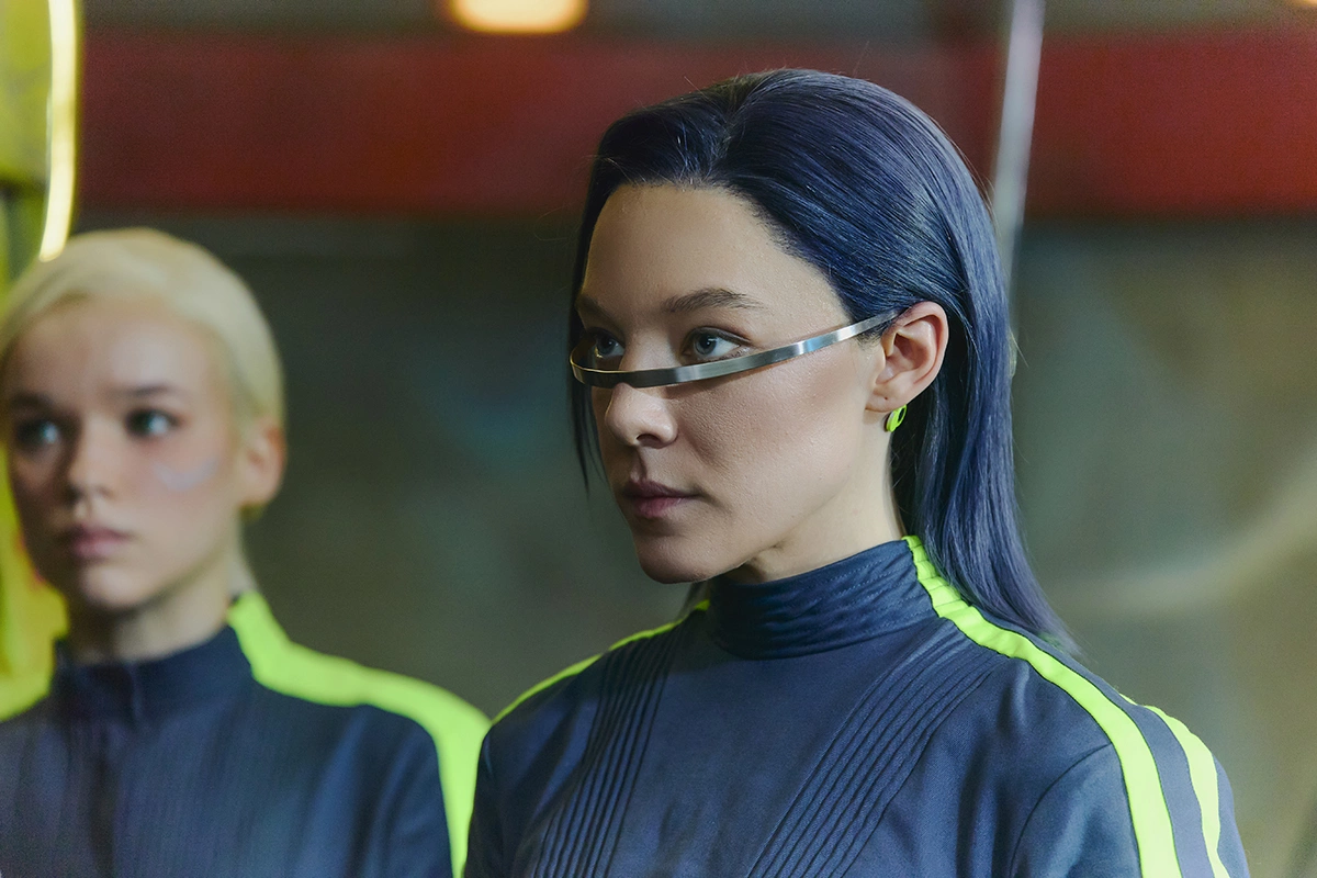 Алена Михайлова на съемках фильма «Сто лет тому вперед»