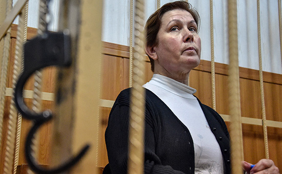 Директор Библиотеки украинской литературы Наталья Шарина во время заседания Таганского районного суда