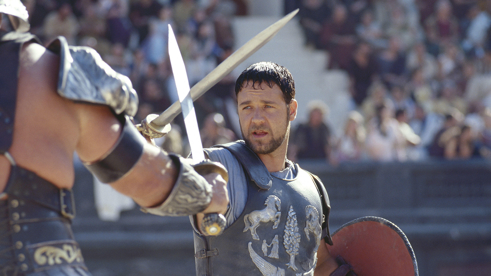 Рассел Кроу в фильме «Гладиатор», (2000)