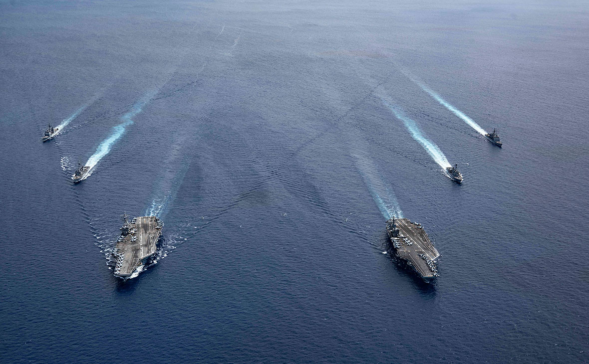 Авианосные ударные группы США в Южно-Китайском море