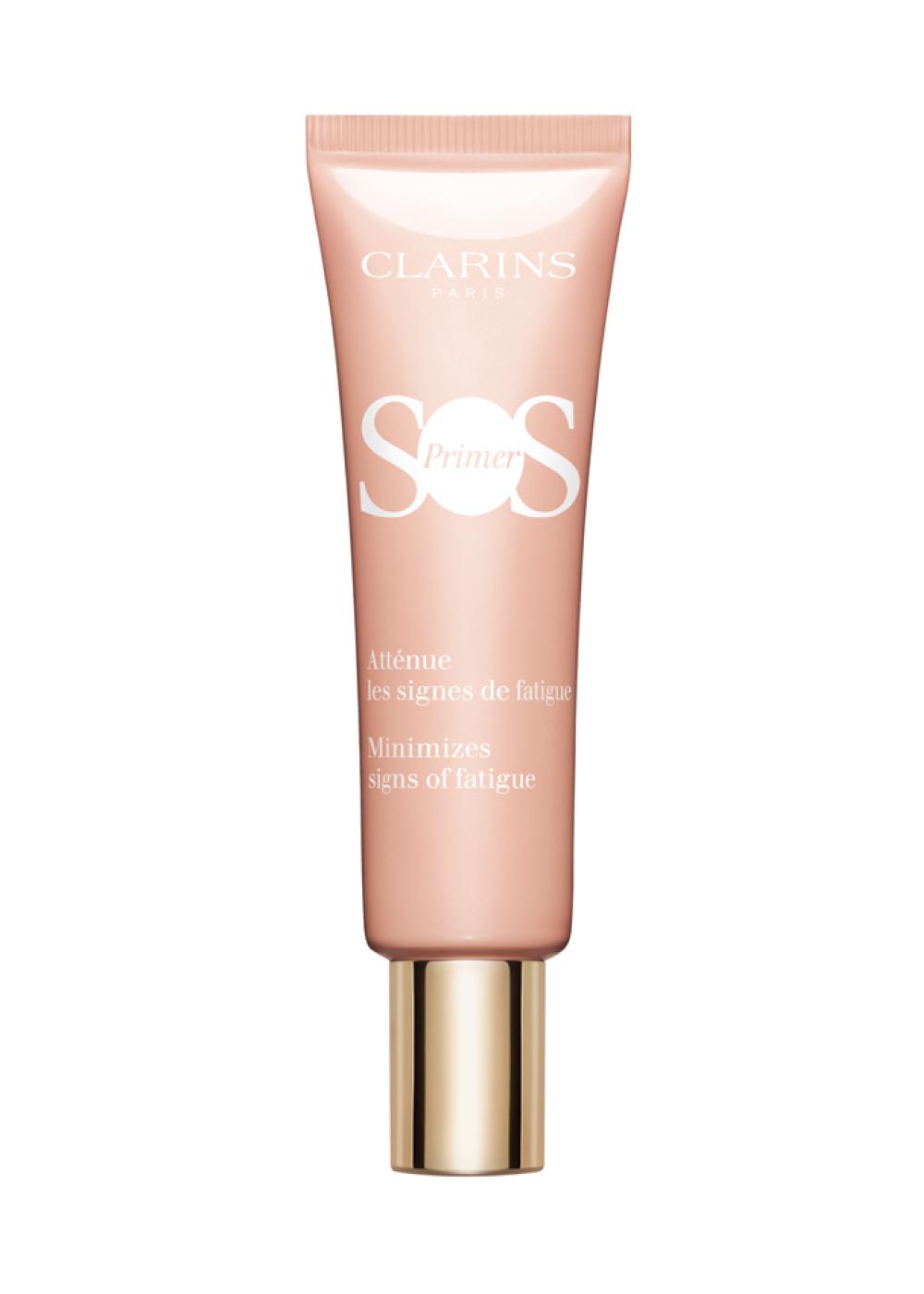 Праймер для лица для устранения следов усталости SOS Primer, оттенок Pink, Clarins, 3230 руб. (Lamoda)