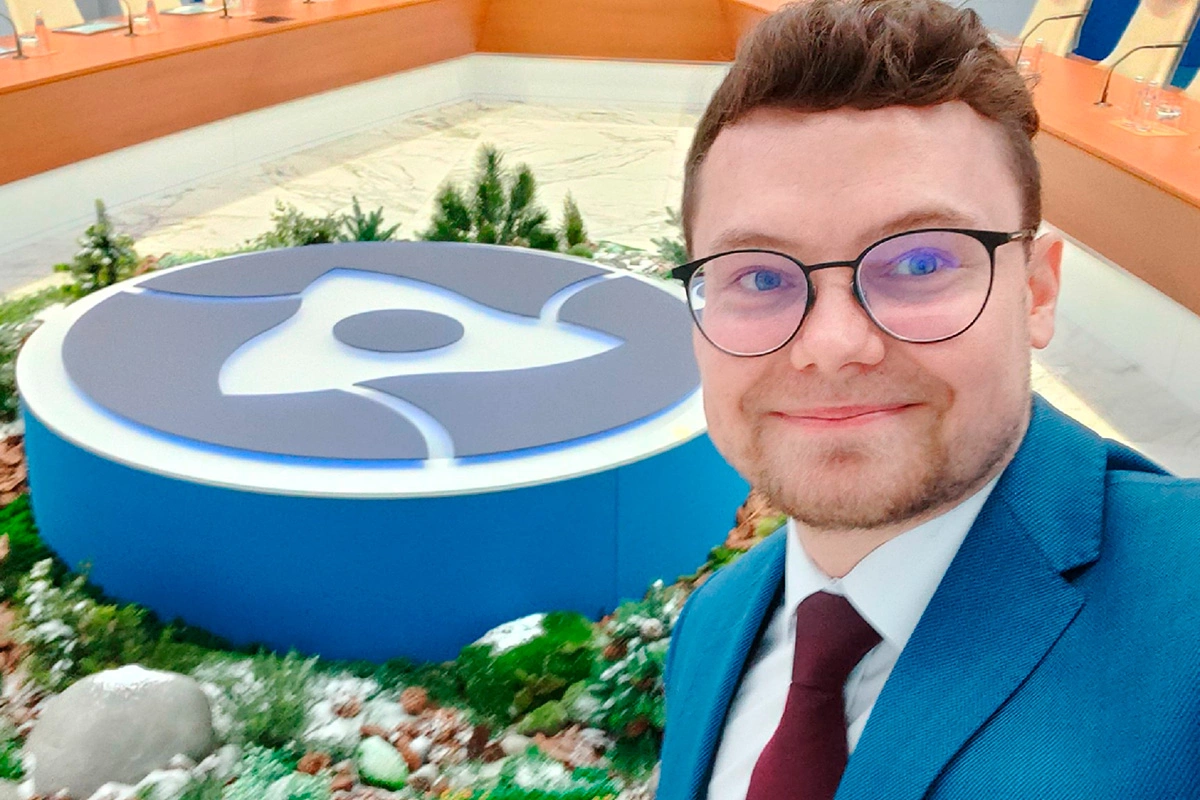Леонид Дедюха в финале конкурса «Атомный урок»
