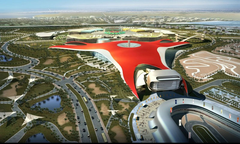 Ferrari начала строить тематический парк в Абу-Даби