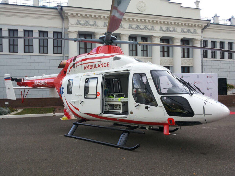 Первый медицинский «Ансат» передан ГТЛК в рамках HeliRussia-2017
