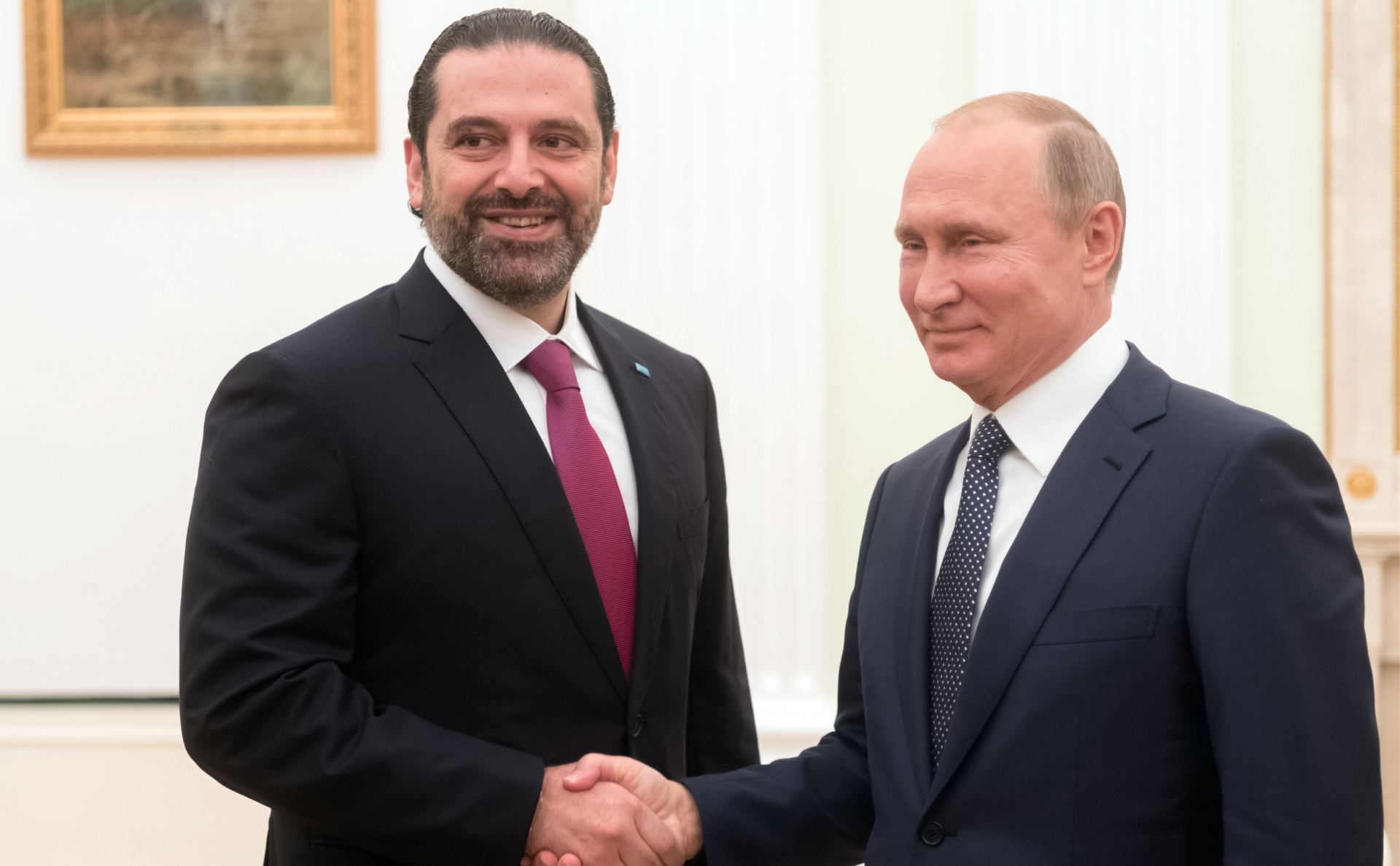 Саад Харири&nbsp;и Владимир Путин во время встречи. Июнь 2018 года&nbsp;