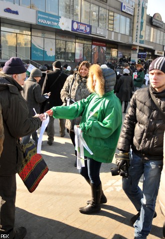 Митинг "За честные выборы" на Новом Арбате