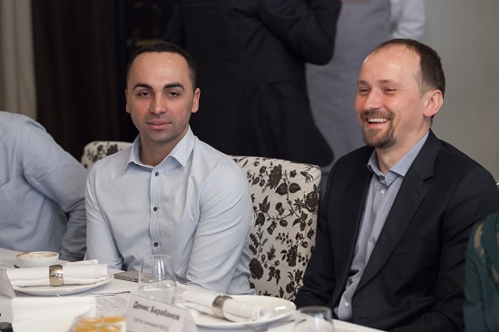 Евгений Лебедев, шеф-сомелье ресторанов Ginza Project, Денис Барабанов, директор по импорту и развитию компании Nesco (проект Joia).