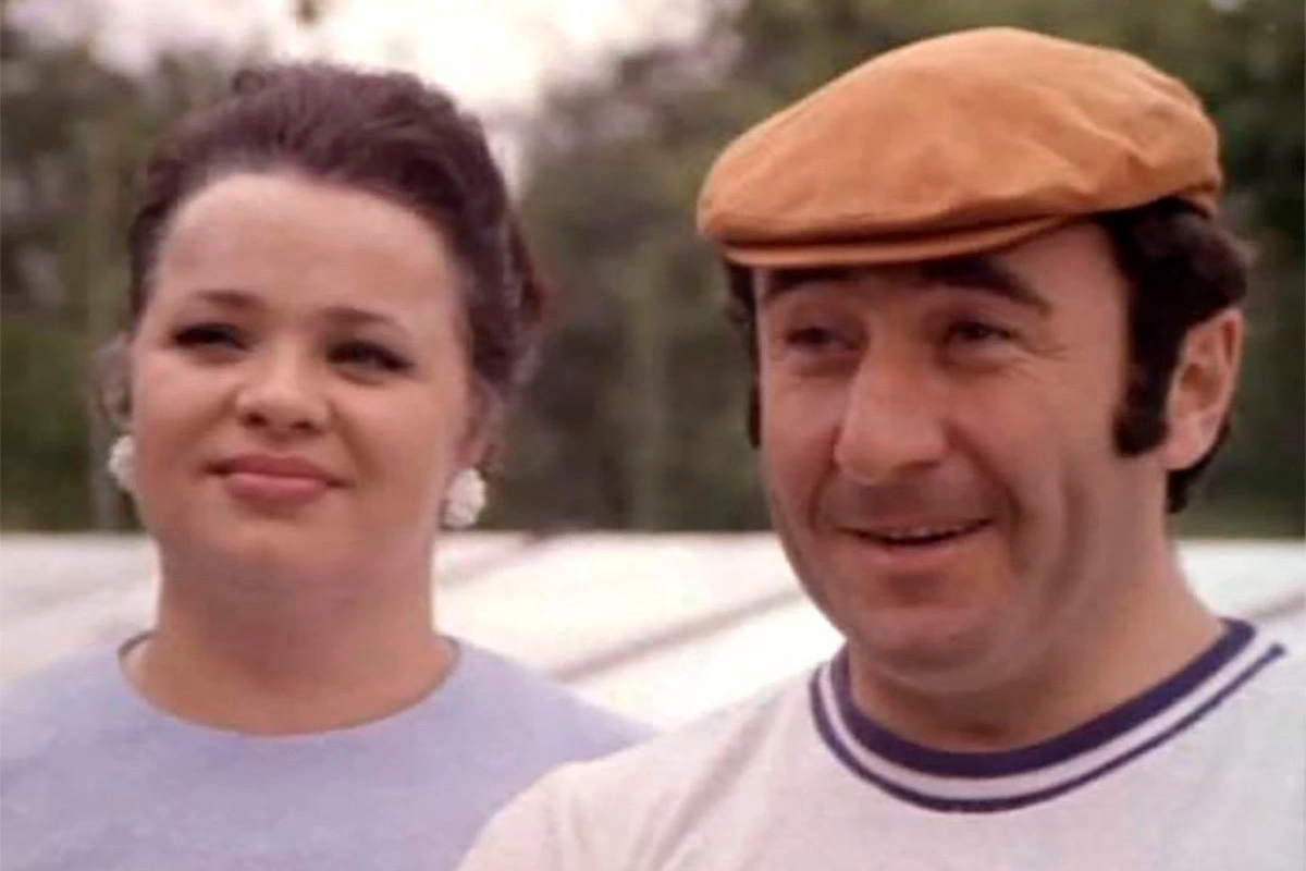 Нина Крачковская и Леонид Каневский в фильме «Нейлон 100%» (1973), режиссер Владимир Басов