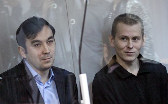 Евгений Ерофеев и Александр Александров в Голосеевском суде




