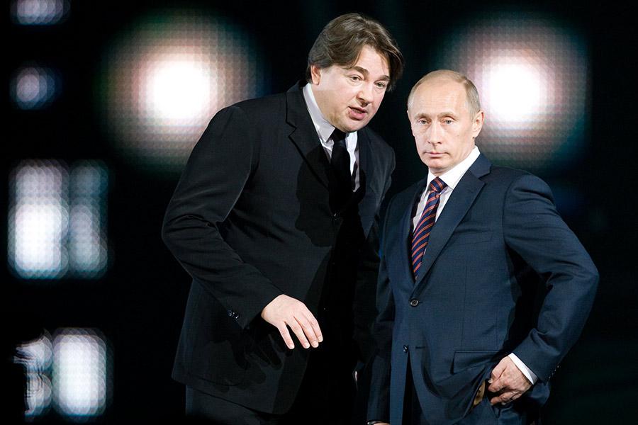 Константин Эрнст и Владимир Путин, 2009 год