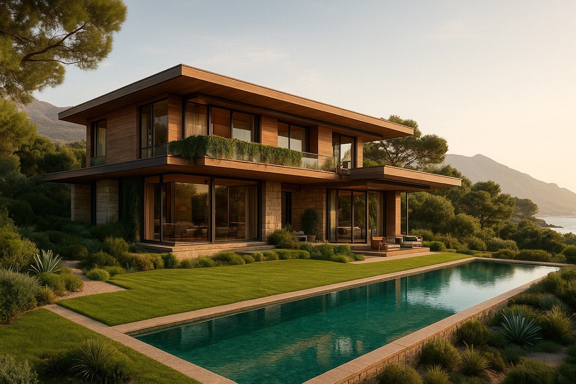 Фото: Иллюстрация сгенерирована ИИ на основе текста о том, на что обратить внимание при покупке элитного жилья на юге России