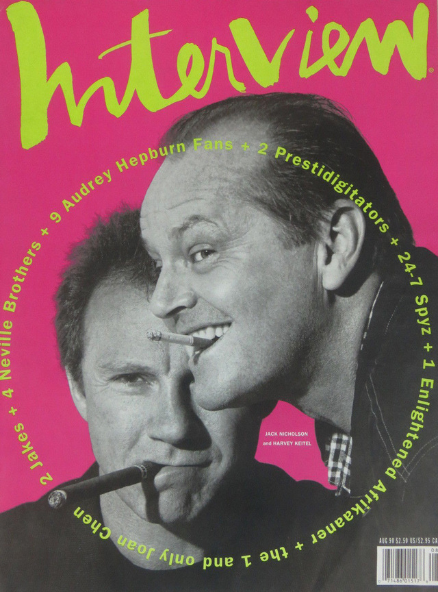 Харви Кейтель и Джек Николсон, обложка 1990 года