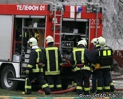 Пожар в пивном баре в Москве