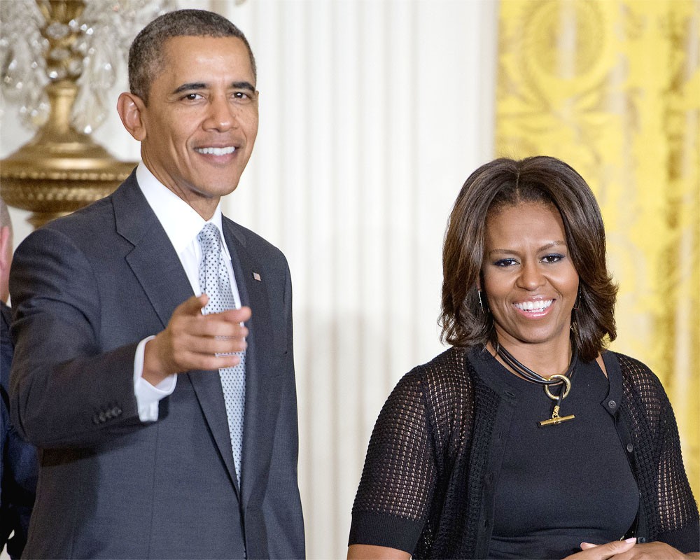 Президент США Барак Обама и его супруга Мишель