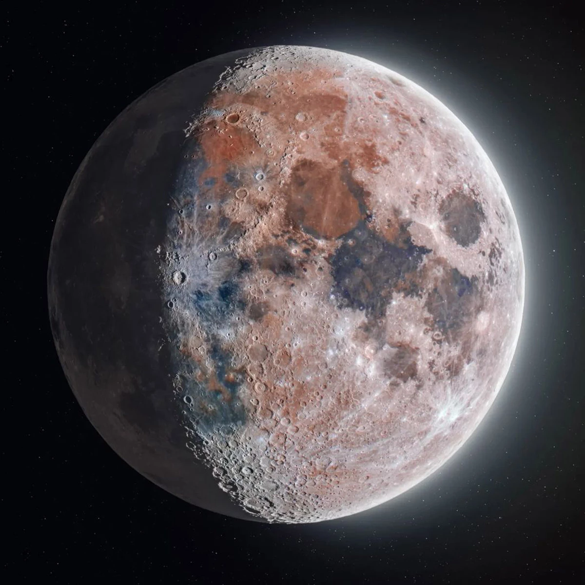 <p>Американский фотограф Эндрю Маккарти создал сверхчеткое изображение Луны, собрав 280 тыс. отдельных кадров спутника</p>