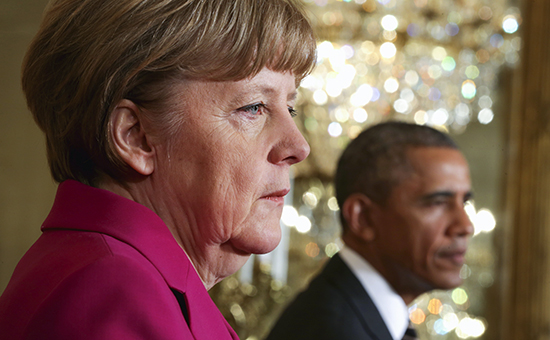 Канцлер Германии Ангела Меркель и президент США Барак Обама