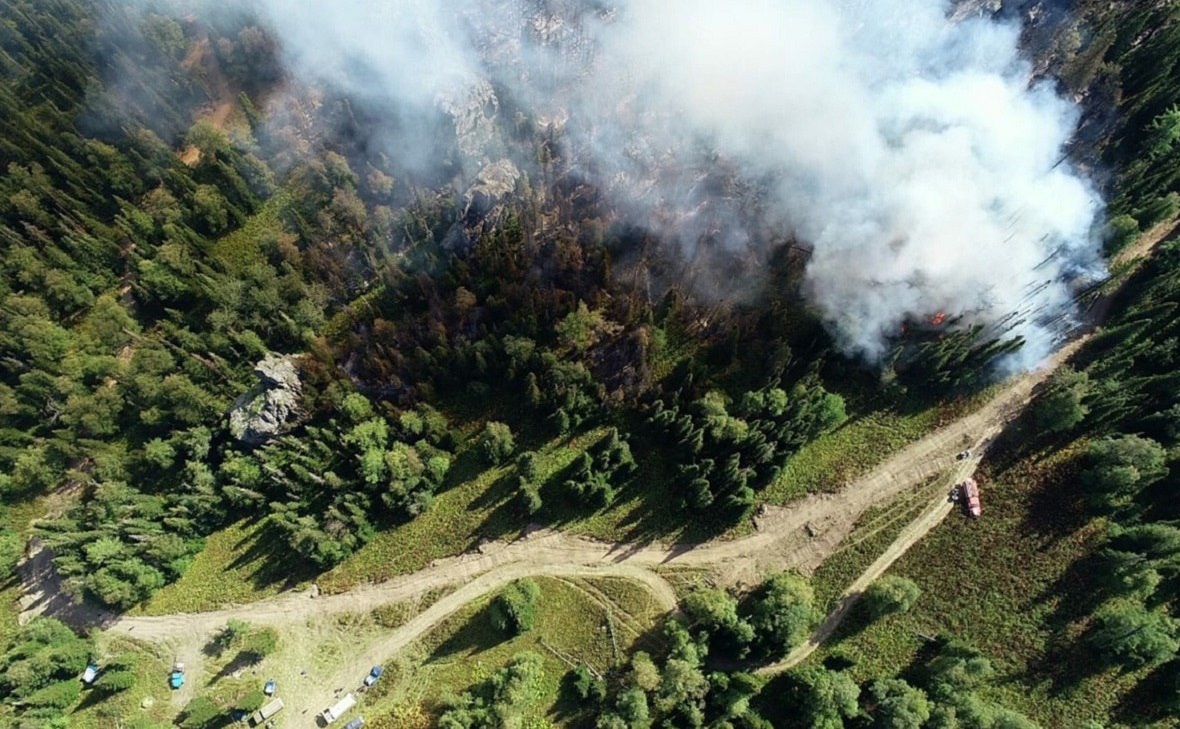 Лесной пожар на Инзерских зубчатках 20 августа 2021 г.