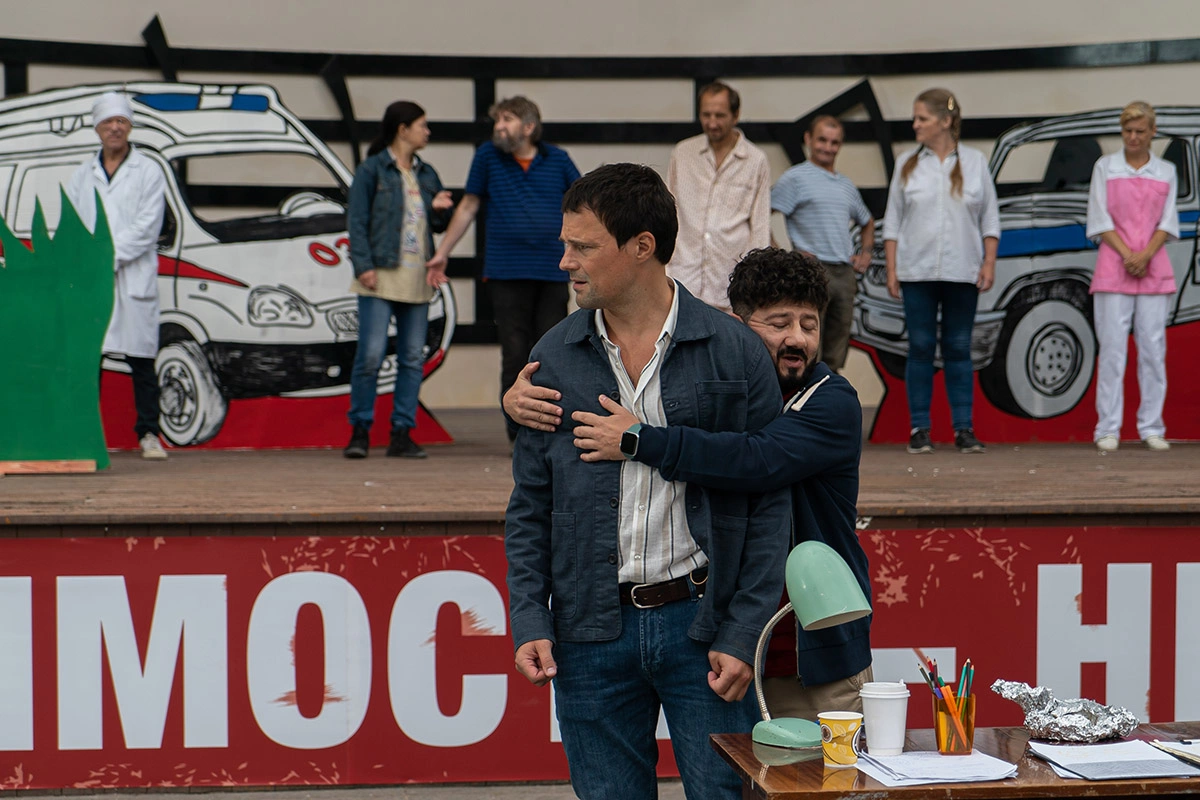 Фото со съемок фильма «Уволить Жору»