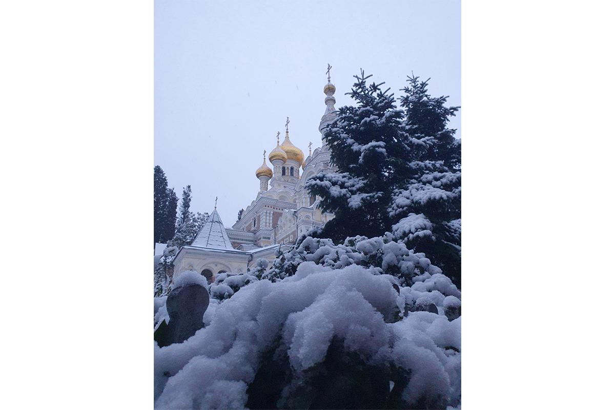 Cнегопад в Большой Ялте, 29 декабря 2025 года