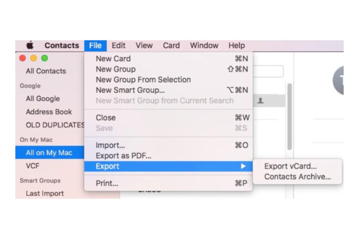 Как перенести контакты с iPhone на Android через Mac