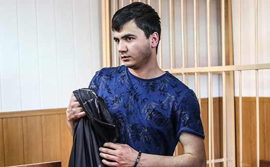 Абдувахоб Маджидов, устроивший &laquo;гонки&raquo; на внедорожнике Gelandewage, в Гагаринском суде Москвы


