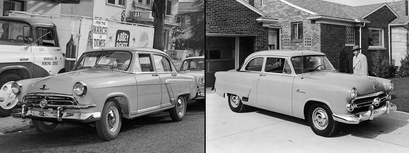 Двадцать первая &laquo;Волга&raquo;, сменившая на конвейере ГАЗ М-20 &laquo;Победу&raquo;, создавалась инженерами и стилистами Горьковского автозавода с чистого листа. Однако в ходе разработки новой модели отечественные специалисты изучали конструкции таких иностранных автомобилей, как Ford Mainline, Chevrolet 210, Plymouth Savoy и Opel Kapitan. Поэтому финальный вариант седана все же копировал некоторые американские модели начала 1950-х. Так автомобили первых годов выпуска были очень похожи на упомянутый выше Ford Mainline.
